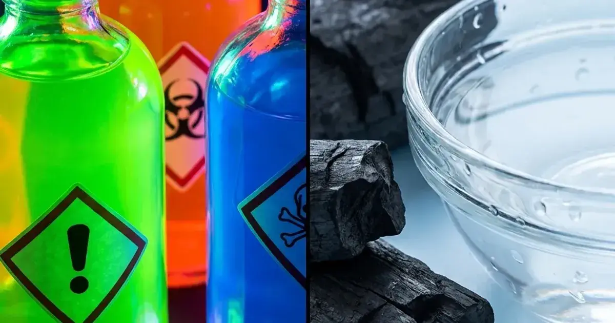 Illustrated comparison of litter ingredients relevant to safe disposal